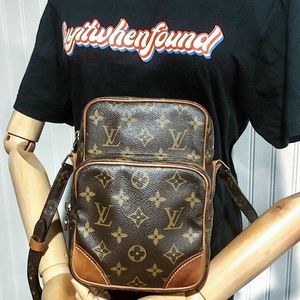 LOUIS VUITTON Amazon Monogram Messenger Crossbody Shoulder Bag Authentic TH0974